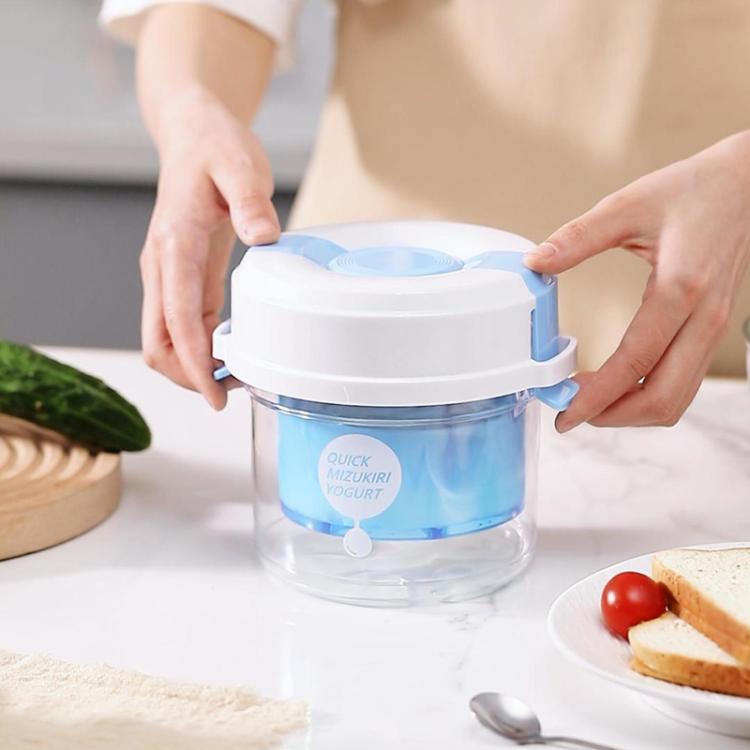 Yogurt Filter Homemade Greek Cheese Strainer Whey Cold Drain Separator Strainer Drainer Container - Blue
