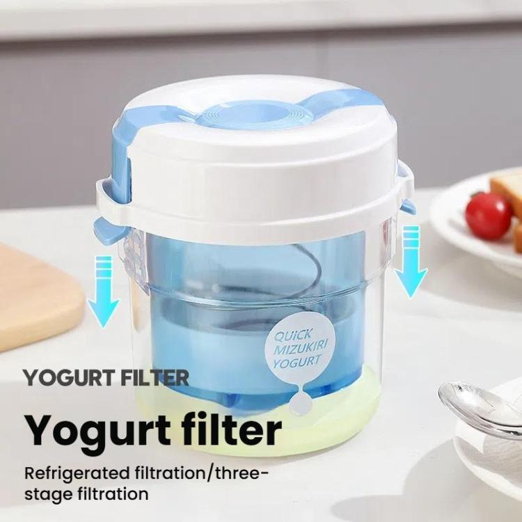 Yogurt Filter Homemade Greek Cheese Strainer Whey Cold Drain Separator Strainer Drainer Container - Blue