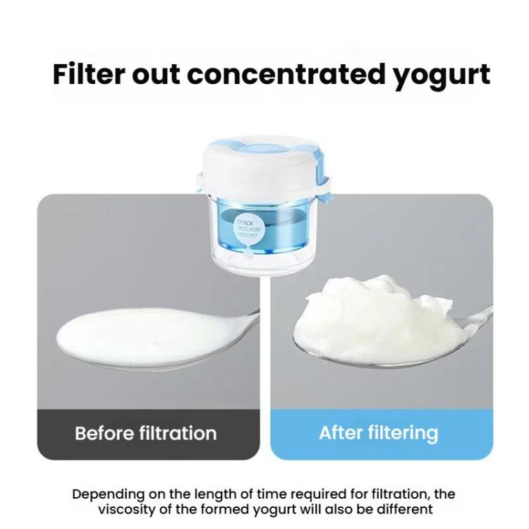 Yogurt Filter Homemade Greek Cheese Strainer Whey Cold Drain Separator Strainer Drainer Container - Blue