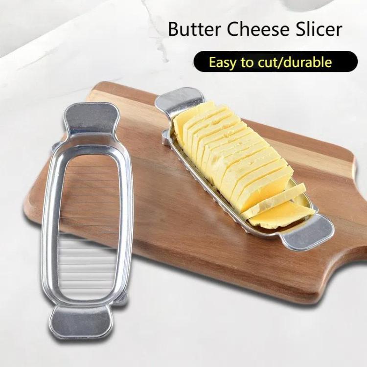Aluminum Cheese Cutting Butter Cheese Slicer Foie Gras Egg Butter Divider Line Cutter - Polished