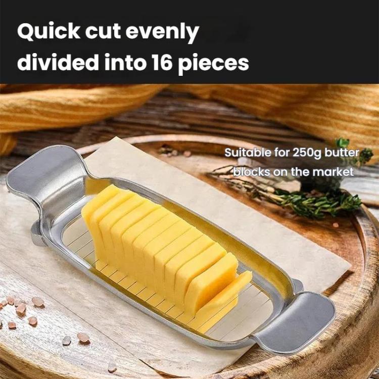 Aluminum Cheese Cutting Butter Cheese Slicer Foie Gras Egg Butter Divider Line Cutter - Polished