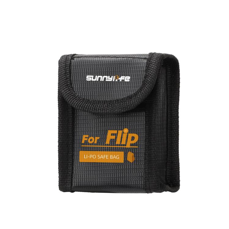 For DJI Flip Sunnylife Battery Explosion Proof Bag Li-ion Safety Storage Bag Flame Retardant Protective Bag Small  - For 1 Battery