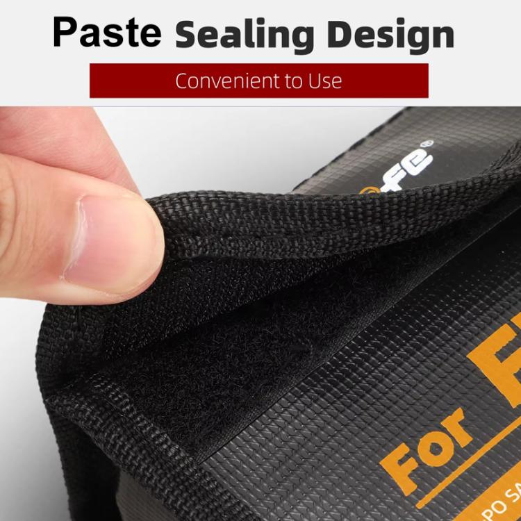 For DJI Flip Sunnylife Battery Explosion Proof Bag Li-ion Safety Storage Bag Flame Retardant Protective Bag Large  - For 2 Batteries