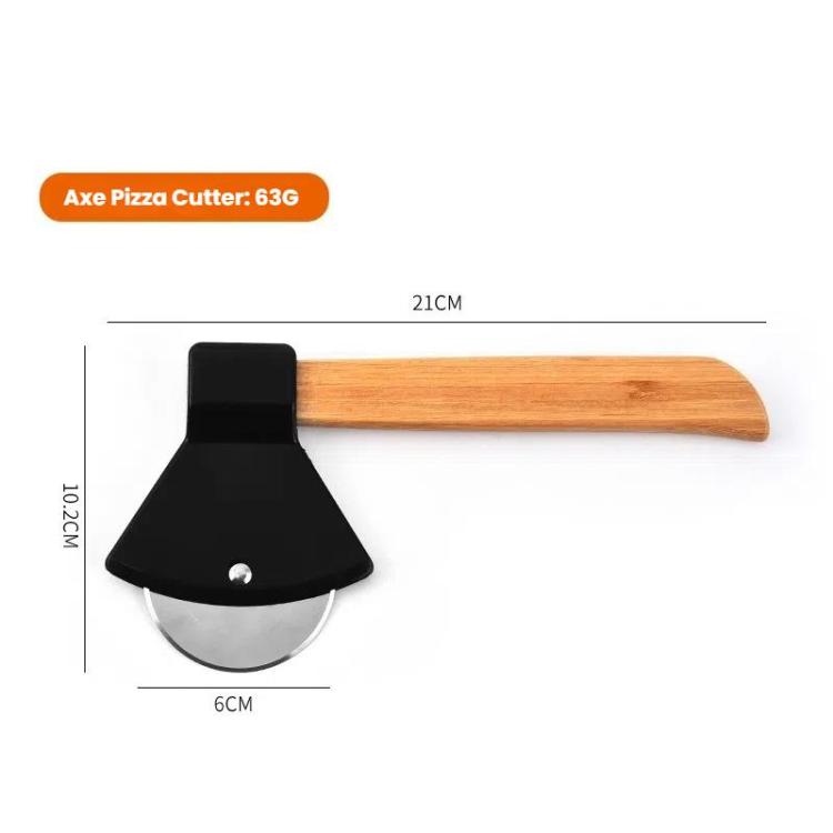 Axe Stainless Steel Pizza Cutter Baking Pizza Roller Knife Round Pie Cutter