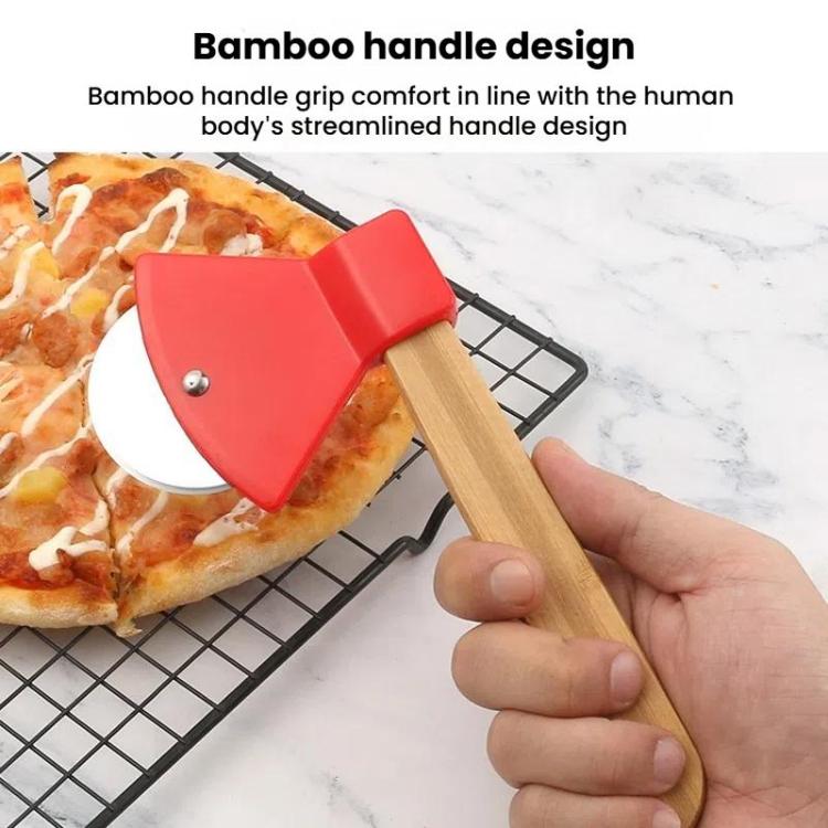 Axe Stainless Steel Pizza Cutter Baking Pizza Roller Knife Round Pie Cutter