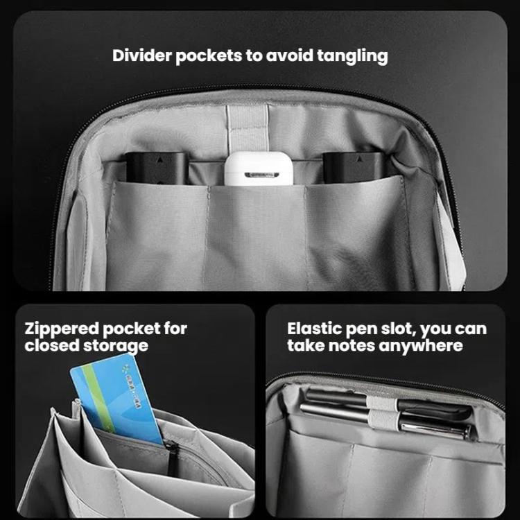 WEPOWER Digital Accessories Storage Bag Waterproof Clutch Travel Case