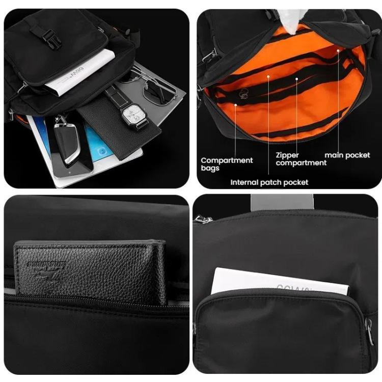 WEPOWER Casual Men Women Unisex Crossbody Bag Waterproof Couple Shoulder Bag