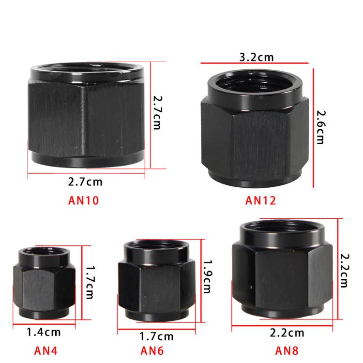 AN4 Oil Pipe Plug Aluminum Alloy Nut Car Modification Adapter
