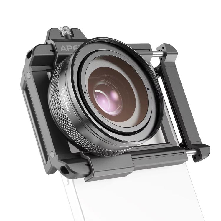 APEXEL APL-ZM100 10X-20X Fixed Focus Macro Cell Phone Lens For HD Close-up Photography - Black