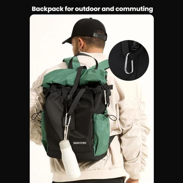 WEPOWER  Men and Women Contrast Color Backpack for Commuting Large-capacity Casual Bag