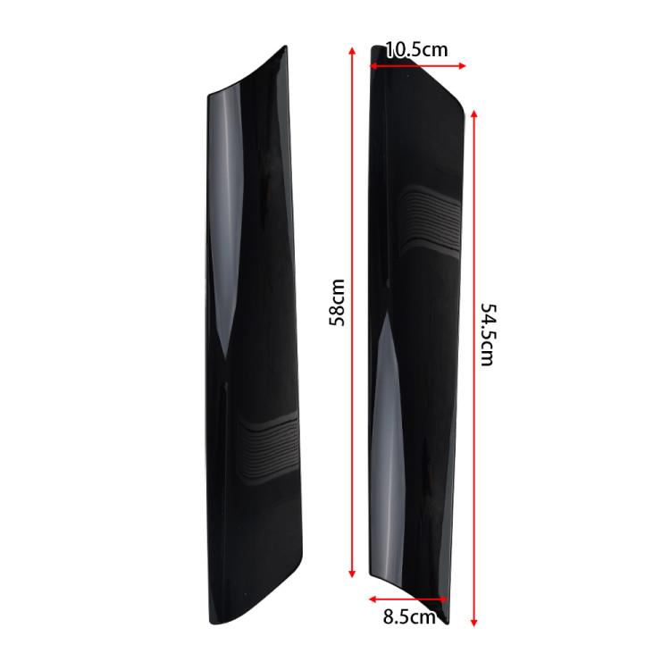 1pair For BMW Mini COOPER Front Windshield Trim Modification Accessories - 黑色
