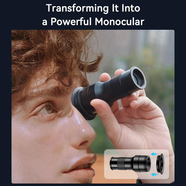 APEXEL APL-TM6 Portable 6X Telephoto Macro 2 In 1 Cell Phone Lens