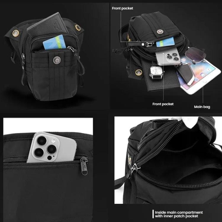 WEPOEWR Commuting Chest Bag Outdoor Cycling Leggings Pouch Portable Waist Messenger Shoulder Bag