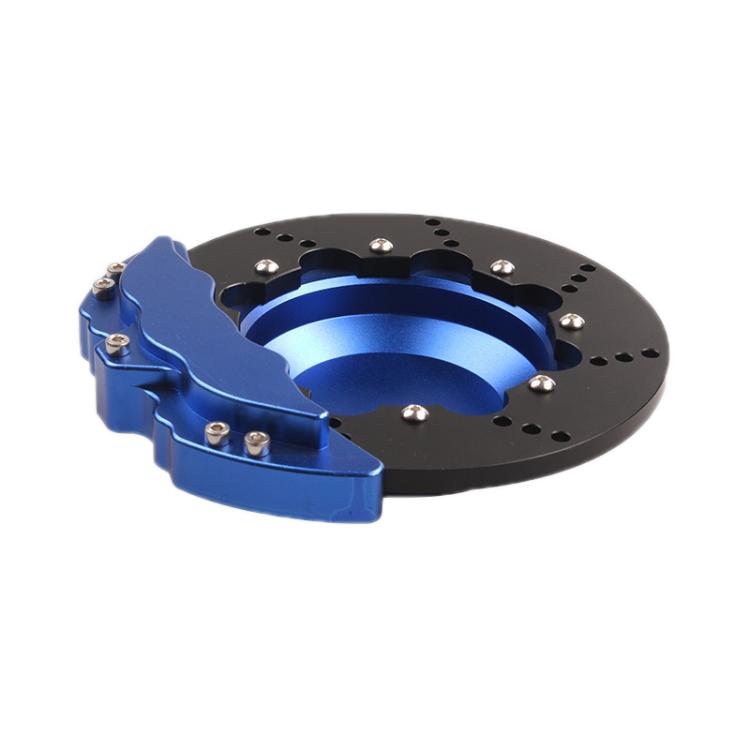 Car All-Aluminum Brake Disc Ashtray, Size: Rotating - Blue Black Edge