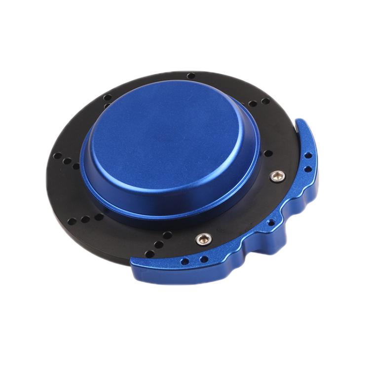 Car All-Aluminum Brake Disc Ashtray, Size: Rotating - Blue Black Edge