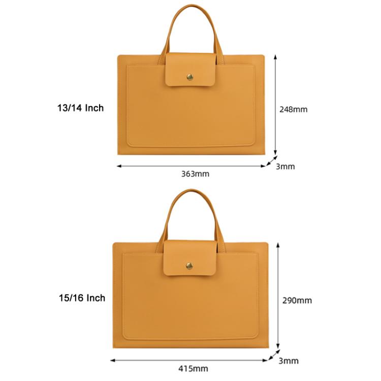 Laptop Computer Handbag For Ipad Macbook Lenovo Huawei Computer Inner Bag Briefcase, Spec: 15/16 inch