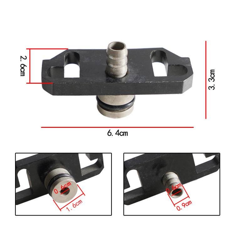 For Mitsubishi Car Modified Fuel Regulator Adapter - Black