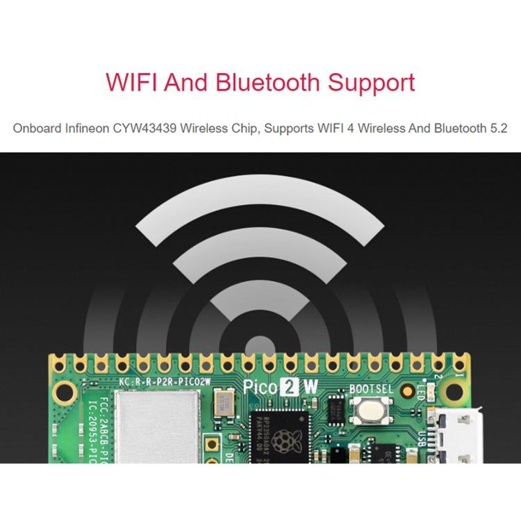 Waveshare For Raspberry Pi Pico / Pico 2 W Microcontroller Development Board - Official Original Version