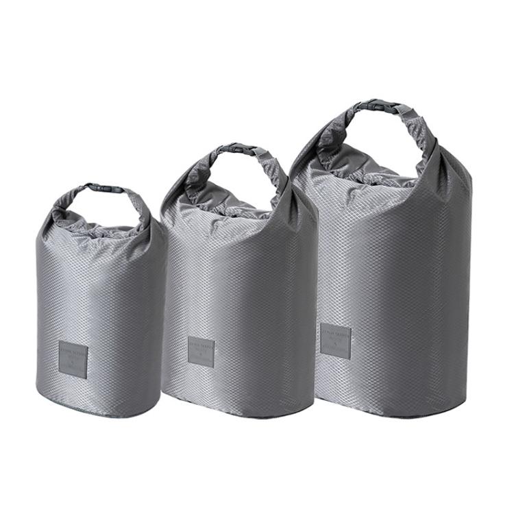 3pcs /Set Roll Mouth Travel Clothes Storage Bag Waterproof Handheld Coat Storage Compressible Dust Bag