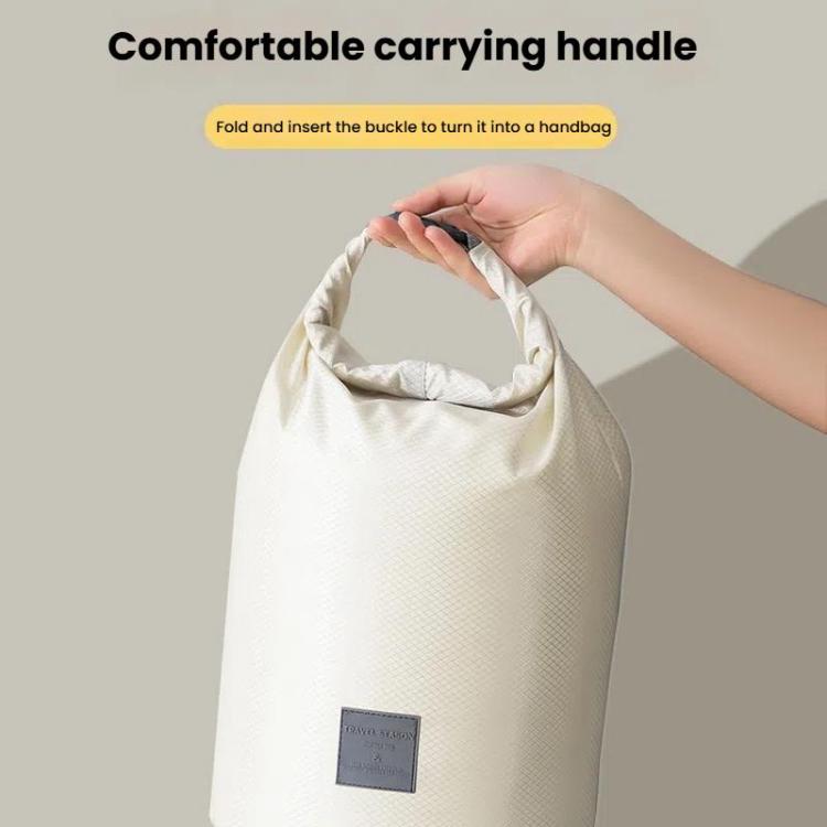3pcs /Set Roll Mouth Travel Clothes Storage Bag Waterproof Handheld Coat Storage Compressible Dust Bag