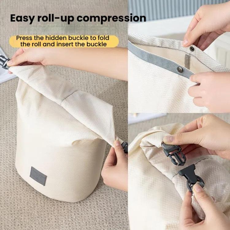3pcs /Set Roll Mouth Travel Clothes Storage Bag Waterproof Handheld Coat Storage Compressible Dust Bag