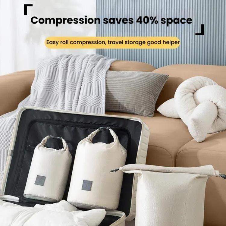 3pcs /Set Roll Mouth Travel Clothes Storage Bag Waterproof Handheld Coat Storage Compressible Dust Bag