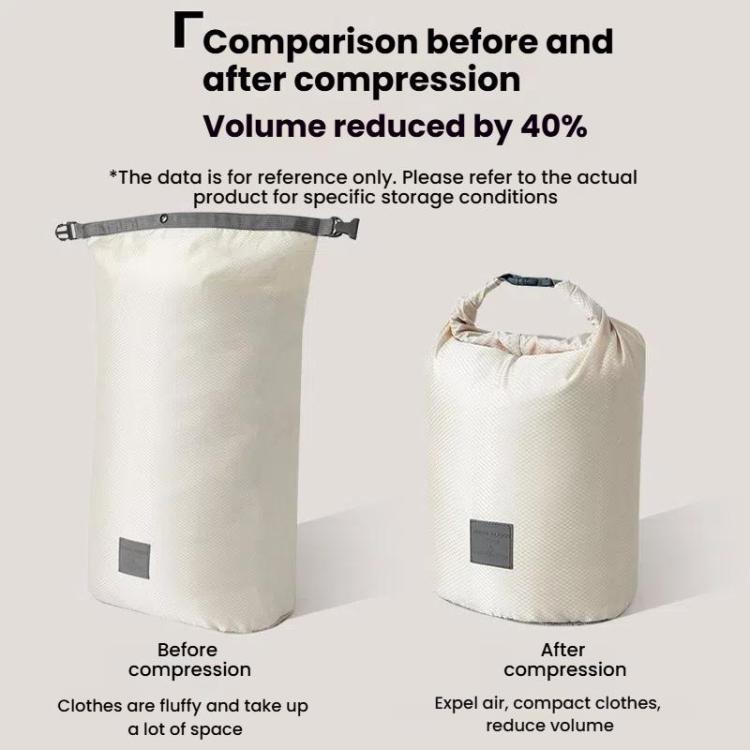 3pcs /Set Roll Mouth Travel Clothes Storage Bag Waterproof Handheld Coat Storage Compressible Dust Bag