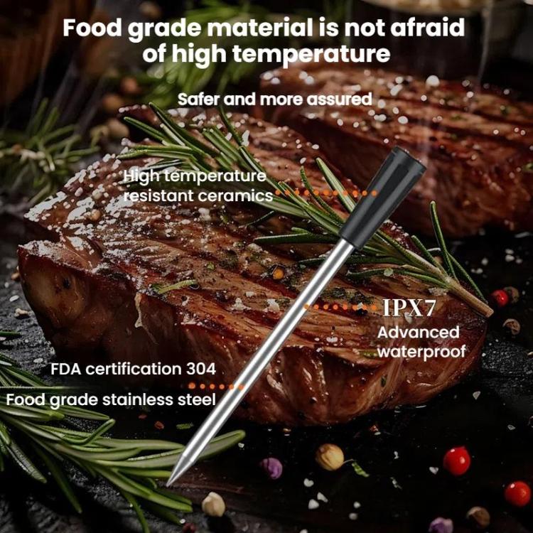 Smart Wireless Bluetooth BBQ Grill Thermometer Home Use Kitchen Food Oven Thermometer - -10-105 Degrees Celsius