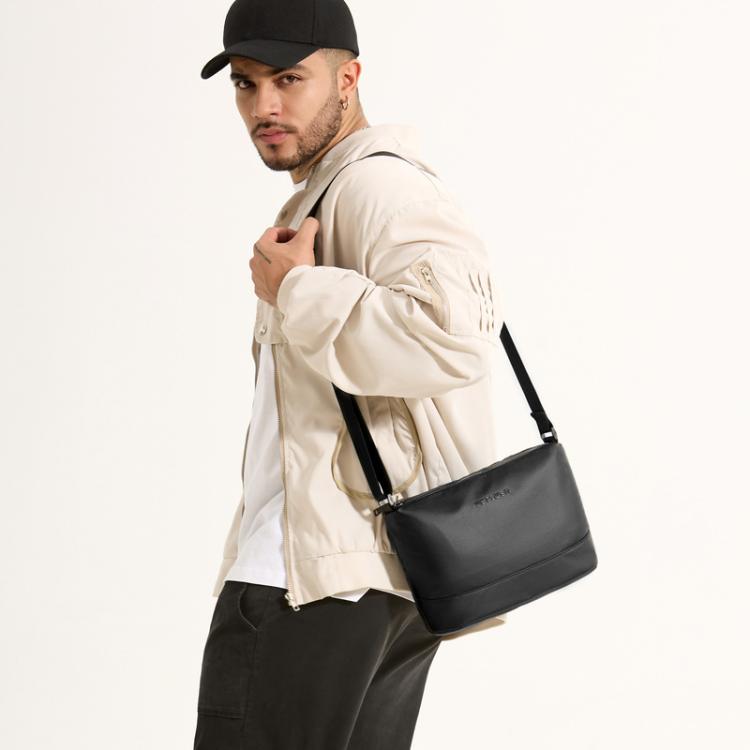 WEPOWER Simple Shoulder Bag For Men Light Casual Commuter Messenger Pack