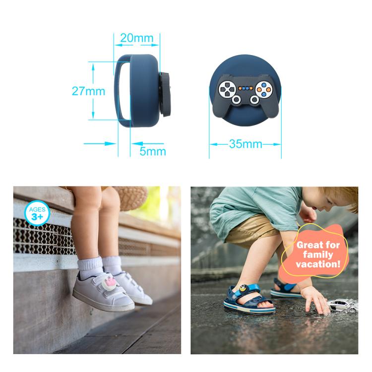 5pcs /Pack For AirTag 2nd Gen / AirTag 1st Gen Children Shoelace Fixed Locator Silicone Protective Cover