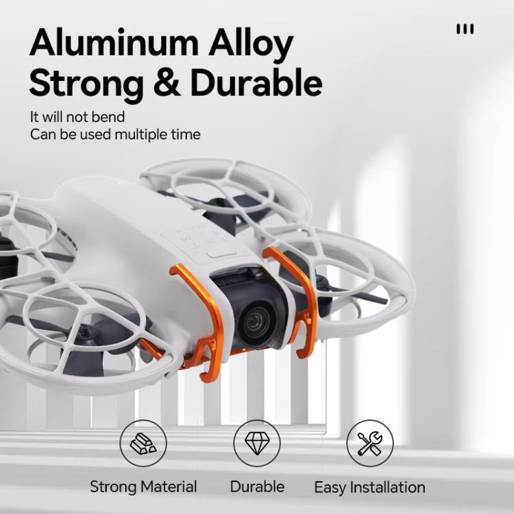 For DJI Neo RCSTQ Aluminum Alloy Crash Bar Convenient Quick Release Protective Stand - Orange