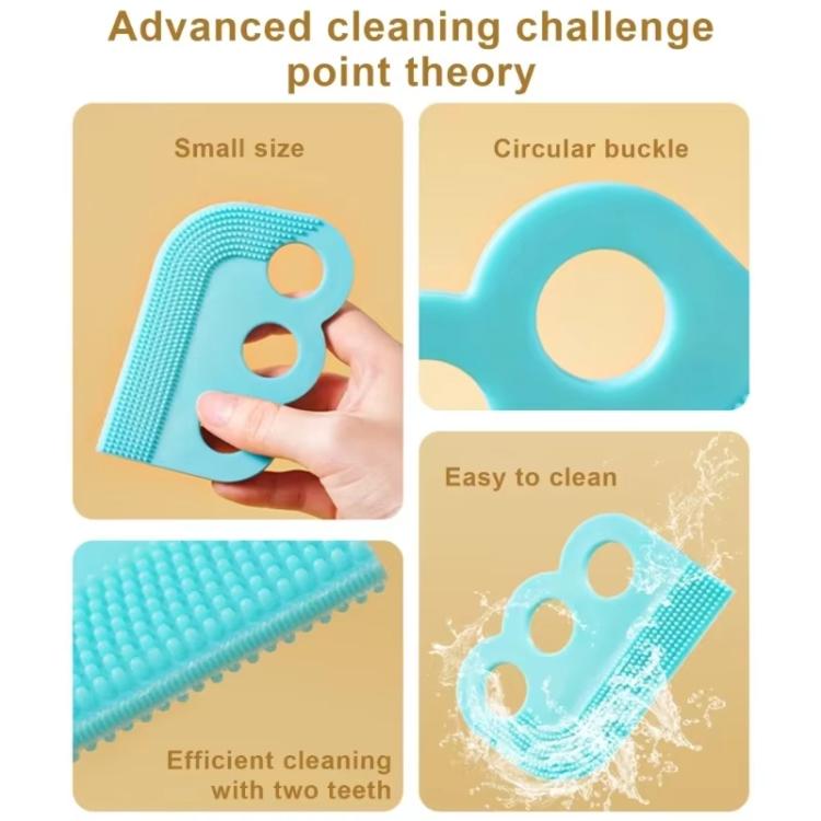 3pcs /Pack Double-sided Soft Rubber Pet Shaving Brush Sofa Clothing Hair Removal Brush
