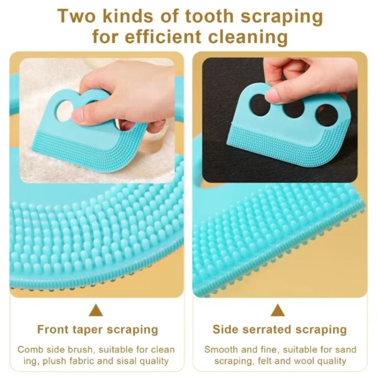 3pcs /Pack Double-sided Soft Rubber Pet Shaving Brush Sofa Clothing Hair Removal Brush