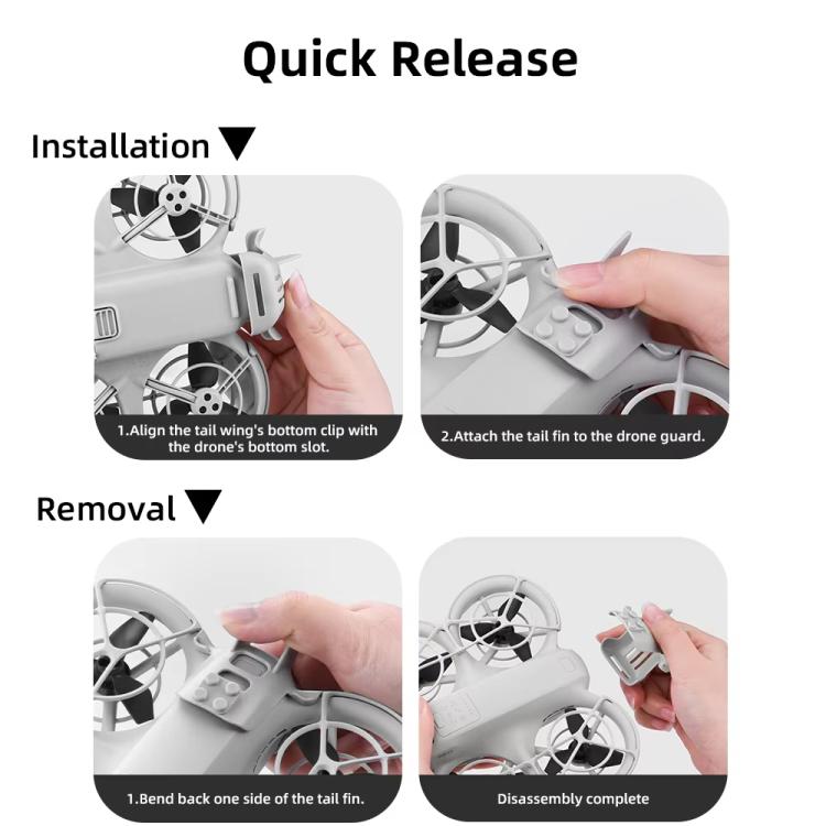 For DJI Neo BRDRC NEO025 Battery Removal Flight Tail Battery Anti-Disconnect Buckle - Gray
