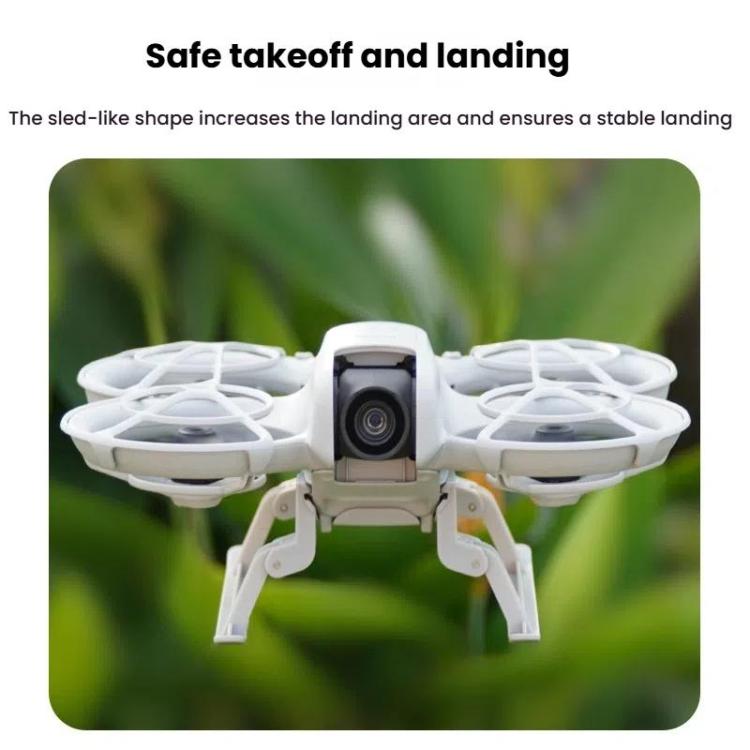 For DJI Neo BRDRC NEO021 Boosting Kickstand Drone Landing Gear Folding Sled Kickstand - Gray