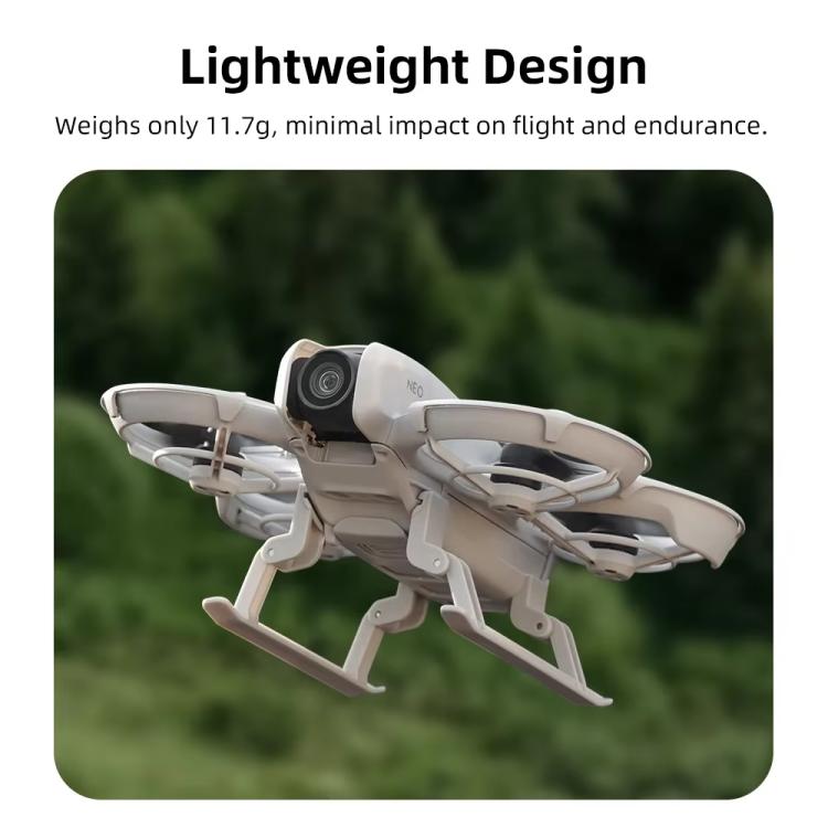 For DJI Neo BRDRC NEO021 Boosting Kickstand Drone Landing Gear Folding Sled Kickstand - Gray