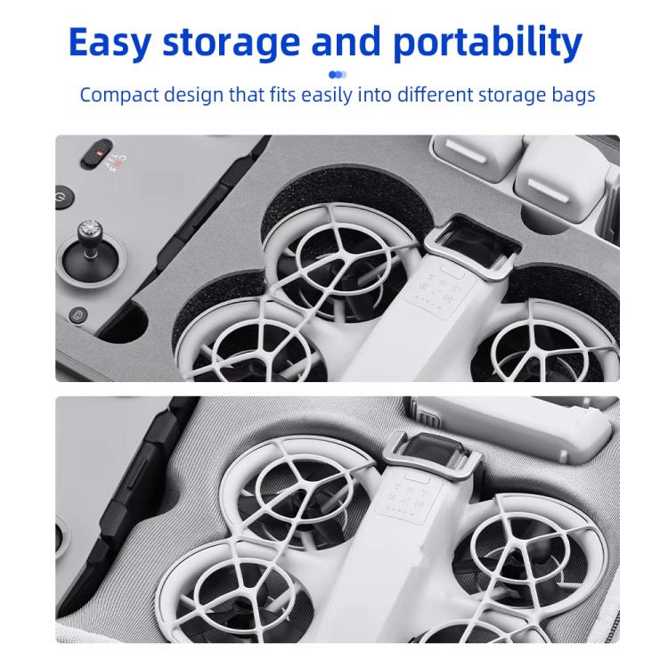 For DJI Neo BRDRC Metal Bumper Crash Bar Drone Gimbal Lens Protection Bracket Accessories - Silver