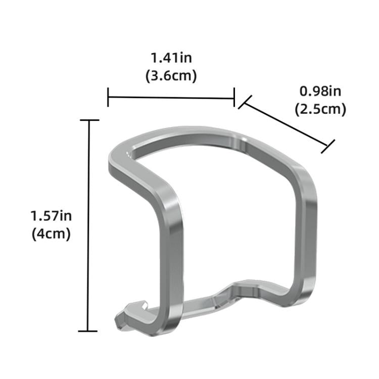 For DJI Neo BRDRC Metal Bumper Crash Bar Drone Gimbal Lens Protection Bracket Accessories - Silver