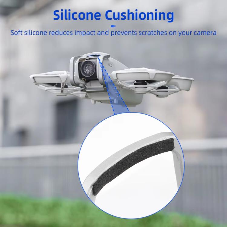 For DJI Neo BRDRC Metal Bumper Crash Bar Drone Gimbal Lens Protection Bracket Accessories - Silver