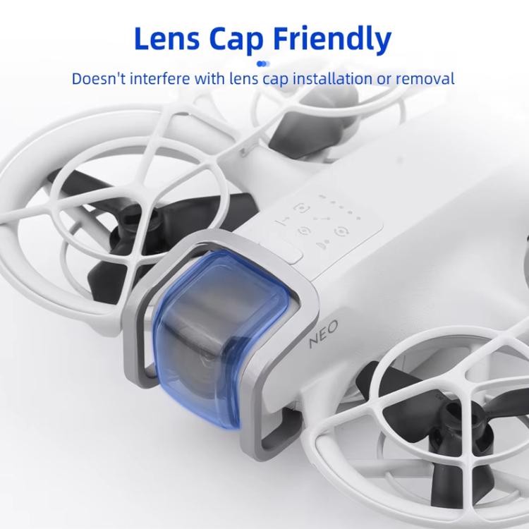For DJI Neo BRDRC Metal Bumper Crash Bar Drone Gimbal Lens Protection Bracket Accessories - Silver