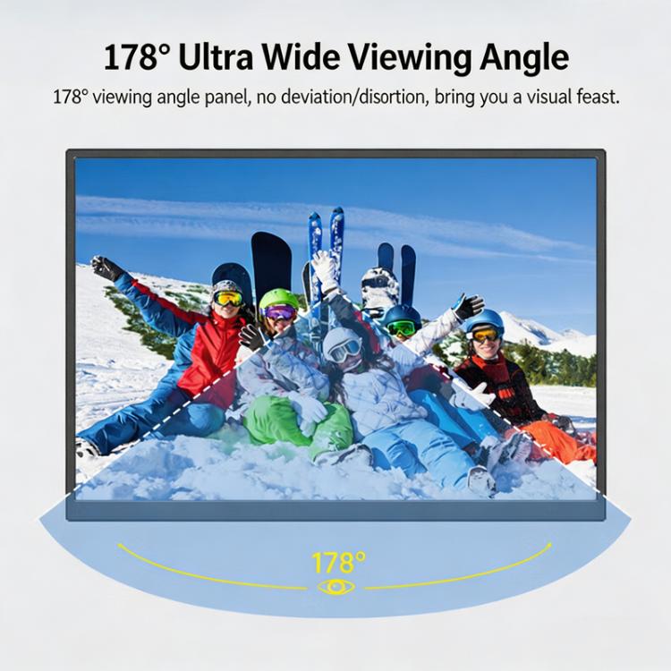 15.6 Inch 4K Portable Monitor Touchscreen UHD 3840x2160 External Screen With Full Lamination, USB-C HDMI Travel Monitor