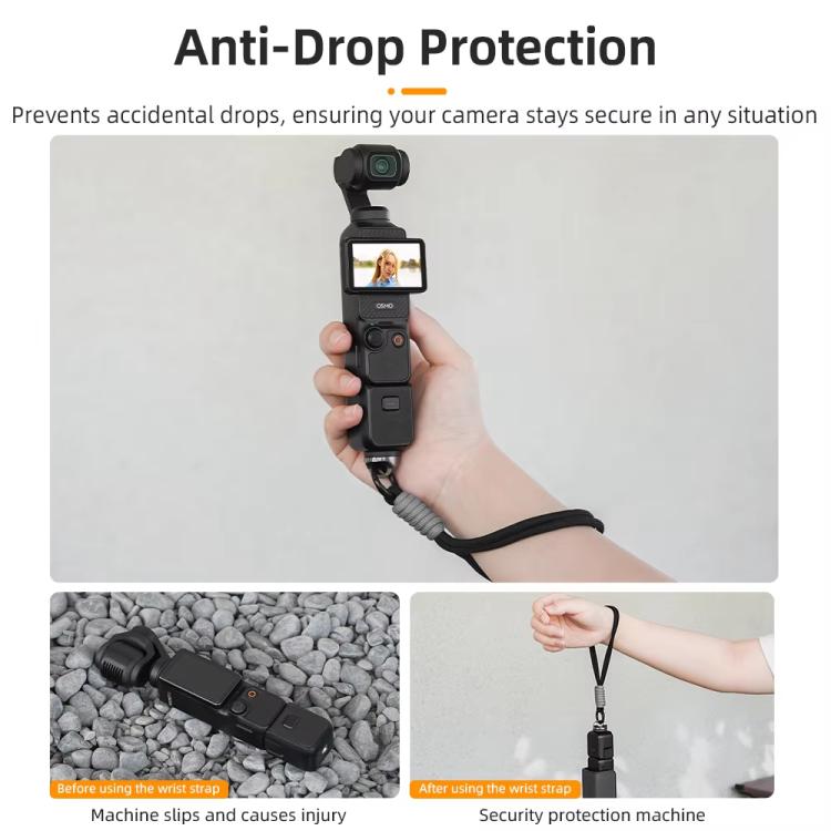 BRDRC Sports Camera Hand Lanyard With 1/4 inch Screw Loss Prevention Lanyard Wrist Strap Accessories