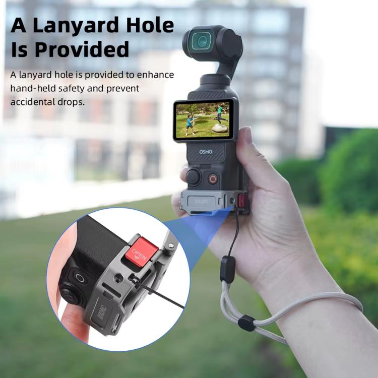 For DJI OSMO Pocket 3 BRDRC PO3005 Multi-functional Magnetic Base Expansion Back Clip Holder Adapter Bezel Accessory - Tarnish