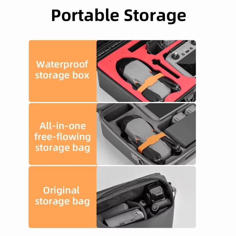 For DJI Air 3S BRDRC Lens Protective Cover Dustproof Anti-Knock Fixed Clip Gimbal Protector - Frosted Black