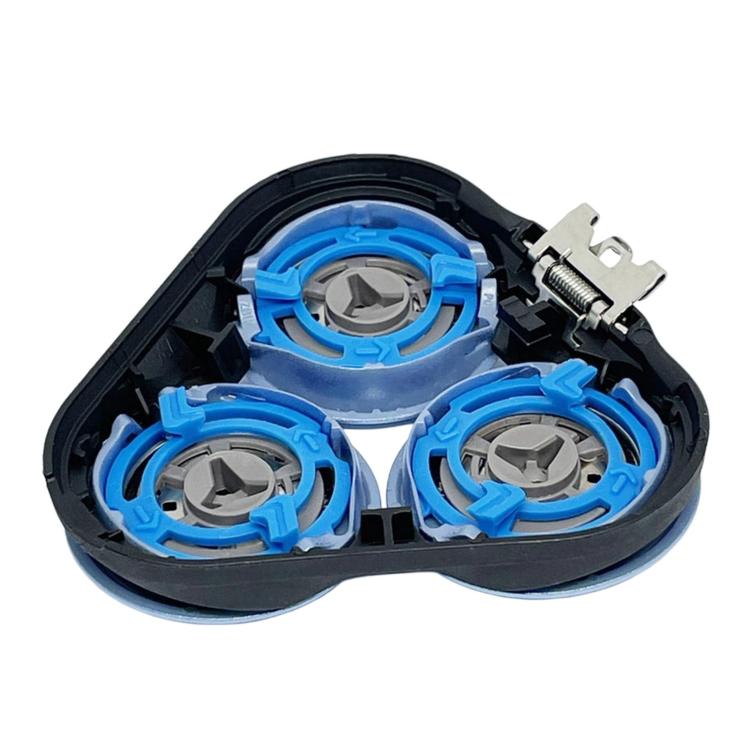 For Philips S6000 Series Shaver Head S6011 / S6015 / S6500, Cassette Replacement Head - Black Blue
