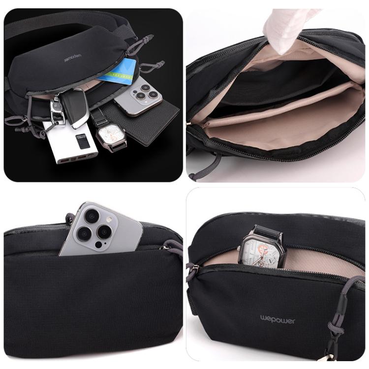 WEPOEWR Men Chest Bag Personalized Commuter Shoulder Bag Mobile Phone Waist Pack