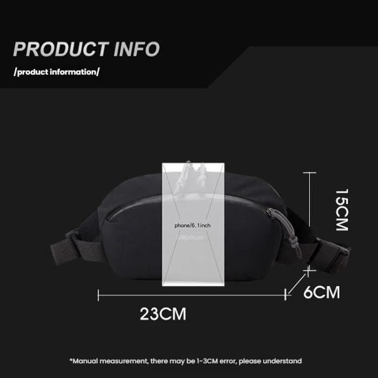 WEPOEWR Men Chest Bag Personalized Commuter Shoulder Bag Mobile Phone Waist Pack