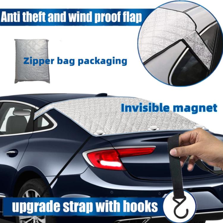 140 x 80cm Car Rear Window Thickened Sun Shield All-Weather Protective Cover - Silver