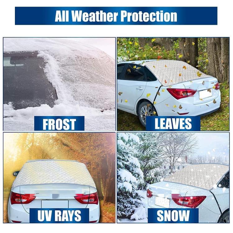 140 x 80cm Car Rear Window Thickened Sun Shield All-Weather Protective Cover - Silver