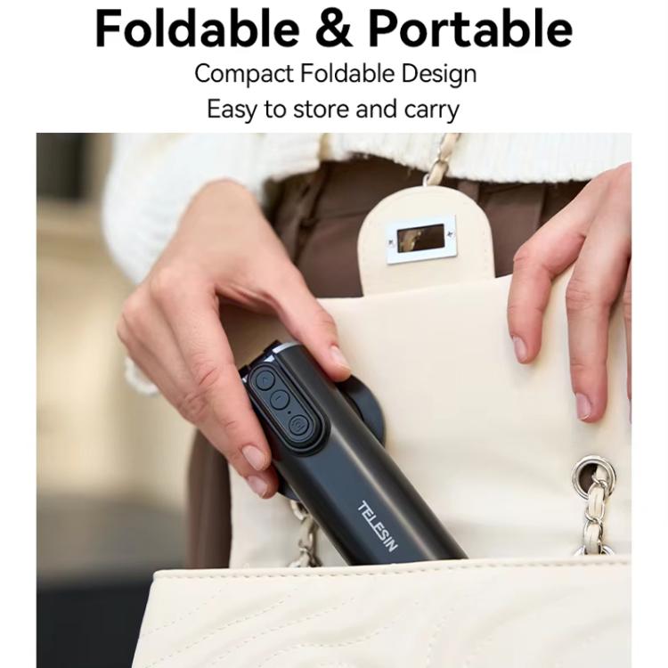 TELESIN P1-HSS-02 Magnet Version Remote Control Travel Photo Cell Phone Holder Desktop Fixed Lazy Magnetic Holder